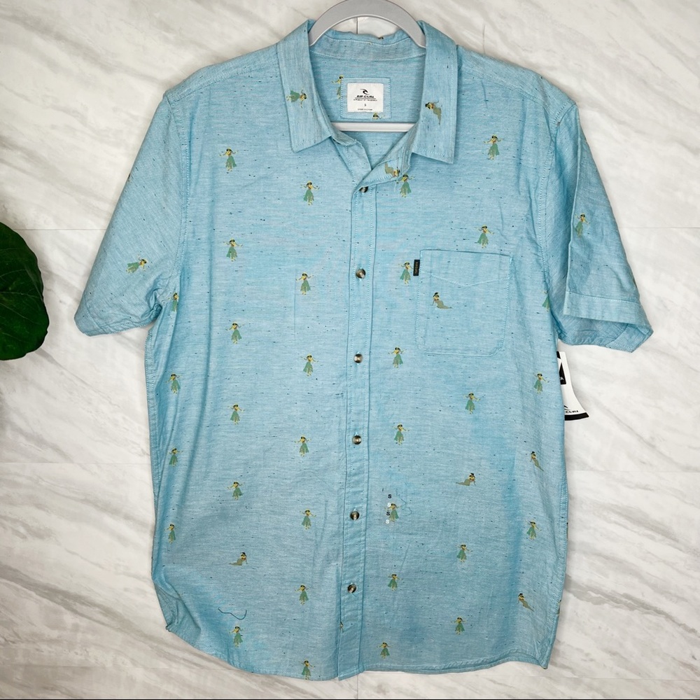 Rip Curl Hula Beach Button Down Shirt Small NWT